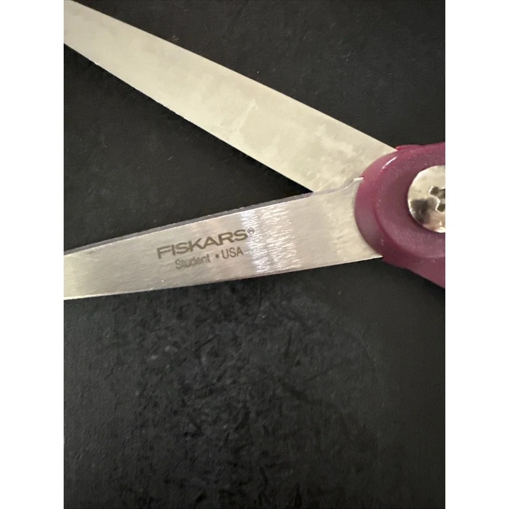 Scissor Lot-2 Fiskar Scissors And 1 Durasharp Pinking Shears